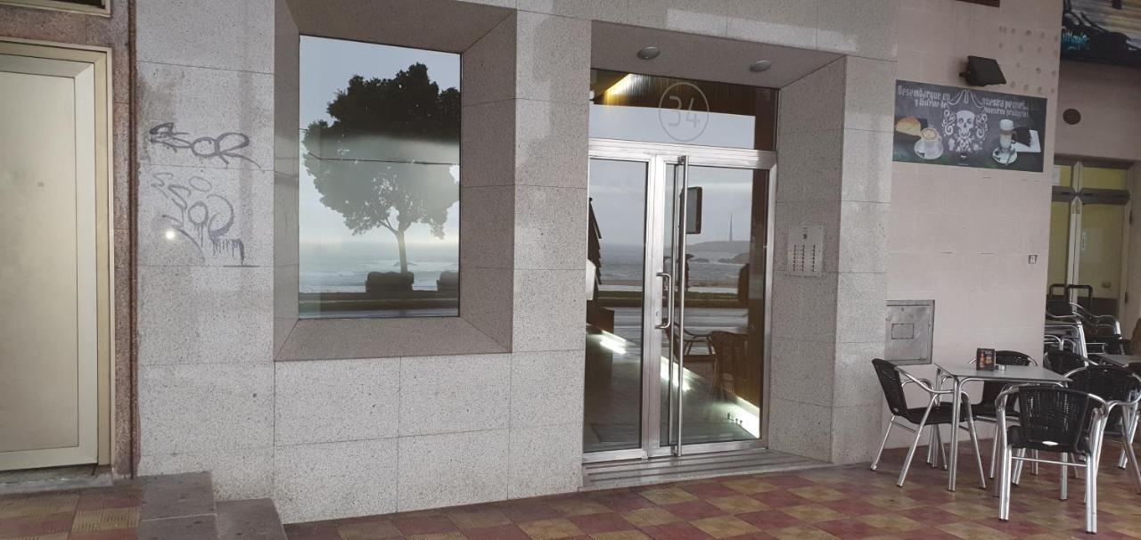 Apartament Vivienda Con Increibles Vistas A La Playa De Riazor A Coruña Zewnętrze zdjęcie