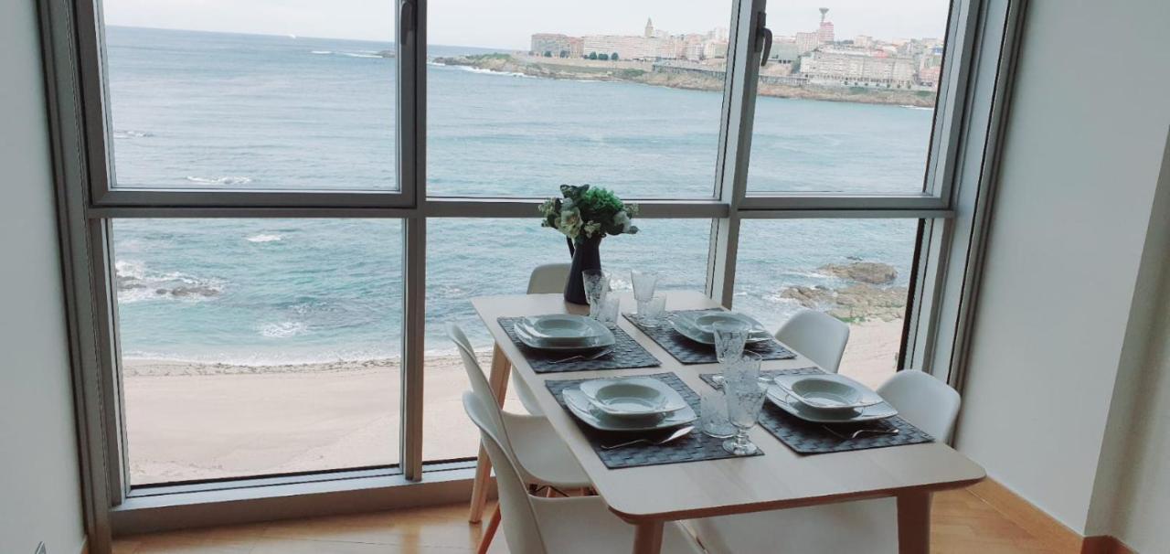 Apartament Vivienda Con Increibles Vistas A La Playa De Riazor A Coruña Zewnętrze zdjęcie
